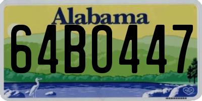 AL license plate 64BO447