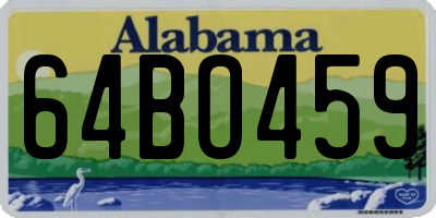 AL license plate 64BO459