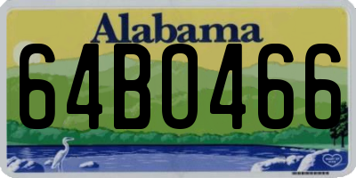AL license plate 64BO466