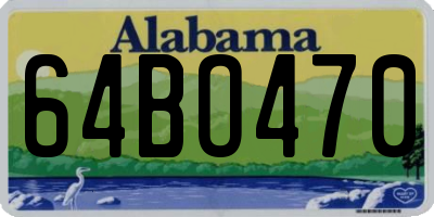 AL license plate 64BO470