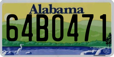 AL license plate 64BO471