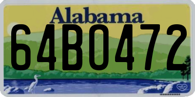 AL license plate 64BO472