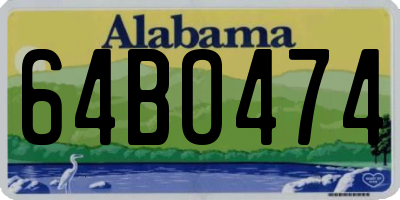 AL license plate 64BO474