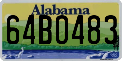 AL license plate 64BO483