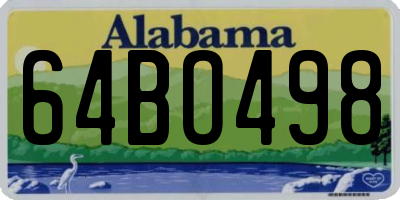 AL license plate 64BO498