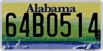 AL license plate 64BO514