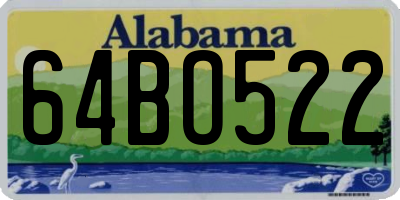 AL license plate 64BO522