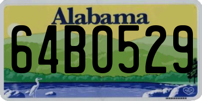 AL license plate 64BO529