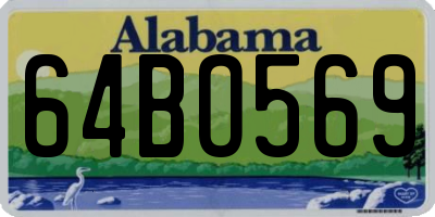 AL license plate 64BO569