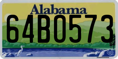 AL license plate 64BO573