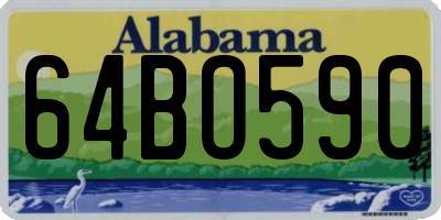 AL license plate 64BO590