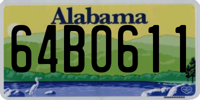 AL license plate 64BO611
