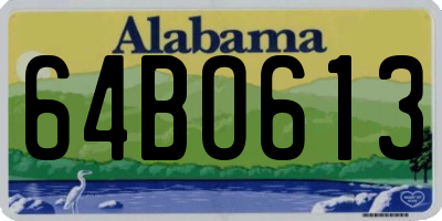 AL license plate 64BO613