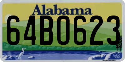 AL license plate 64BO623