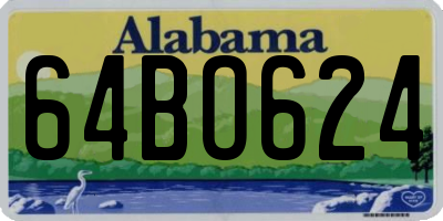 AL license plate 64BO624