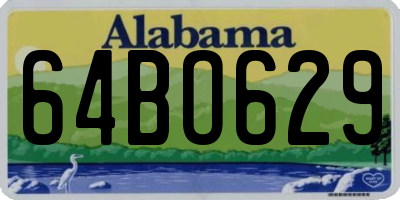 AL license plate 64BO629