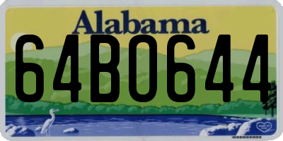 AL license plate 64BO644