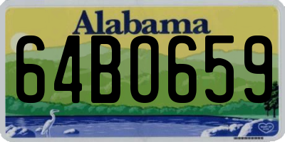 AL license plate 64BO659