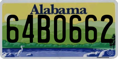 AL license plate 64BO662