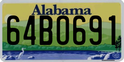 AL license plate 64BO691