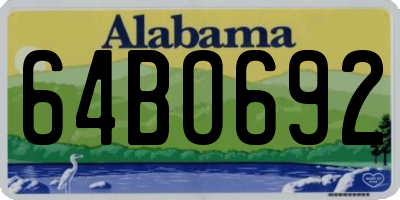 AL license plate 64BO692