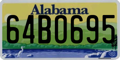 AL license plate 64BO695