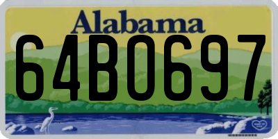 AL license plate 64BO697