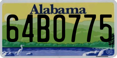 AL license plate 64BO775