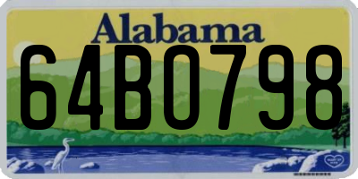 AL license plate 64BO798