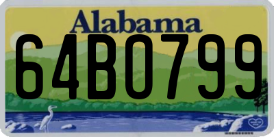 AL license plate 64BO799
