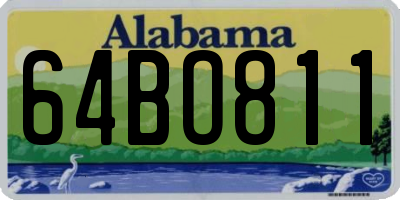 AL license plate 64BO811