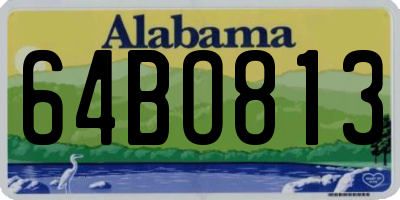 AL license plate 64BO813