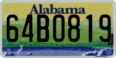 AL license plate 64BO819