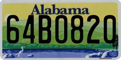 AL license plate 64BO820