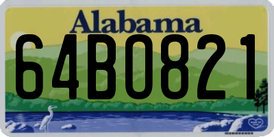 AL license plate 64BO821