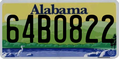 AL license plate 64BO822