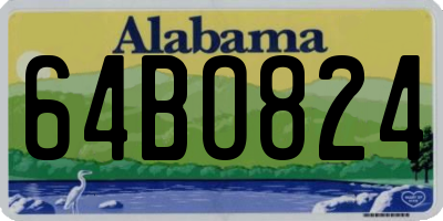 AL license plate 64BO824