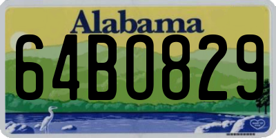 AL license plate 64BO829