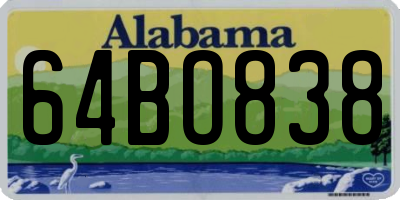 AL license plate 64BO838