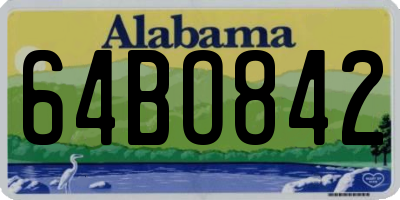 AL license plate 64BO842