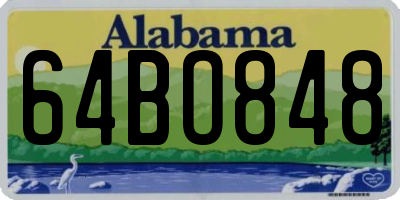 AL license plate 64BO848