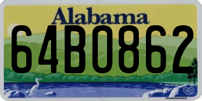 AL license plate 64BO862