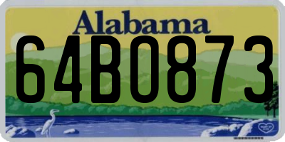 AL license plate 64BO873