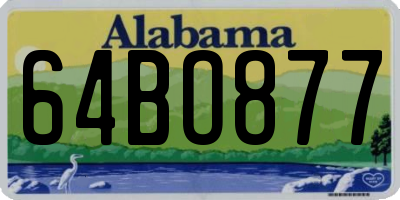 AL license plate 64BO877