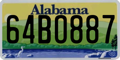 AL license plate 64BO887