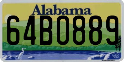 AL license plate 64BO889