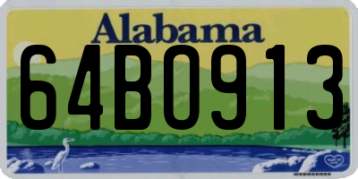 AL license plate 64BO913