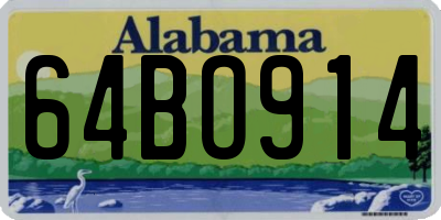 AL license plate 64BO914