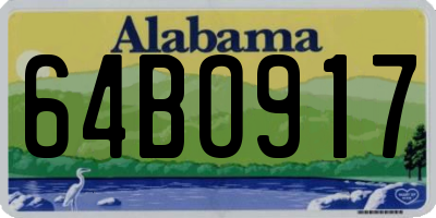 AL license plate 64BO917