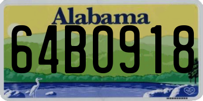 AL license plate 64BO918